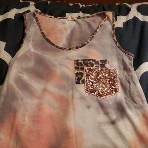 Flowing Tie dye tank by lovely melody